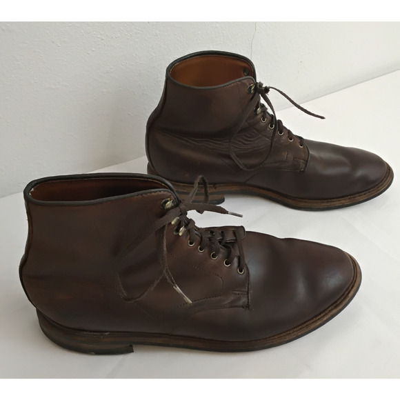 Allen Edmonds Higgins Mill Boot Men\'s 11.5 Lace Up Brown Leather Chukka #J5673 main image 7